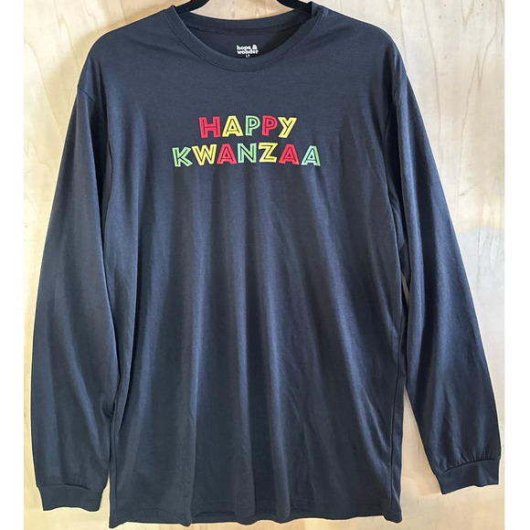 Hope & Wonder Sleep Dress Womens Large Happy Kwanzaa Pajama Dress‎ - Picture 2 of 9